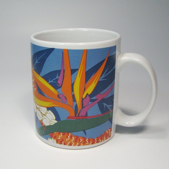 Bird Of Paradise Mug By Hilo Hattie Coffee Cup Floral Hawaii - Picture 1 of 6